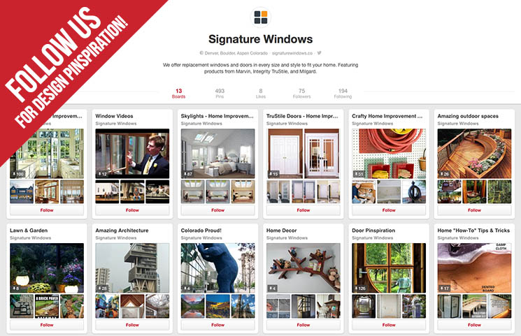 Signature Windows on Pinterest